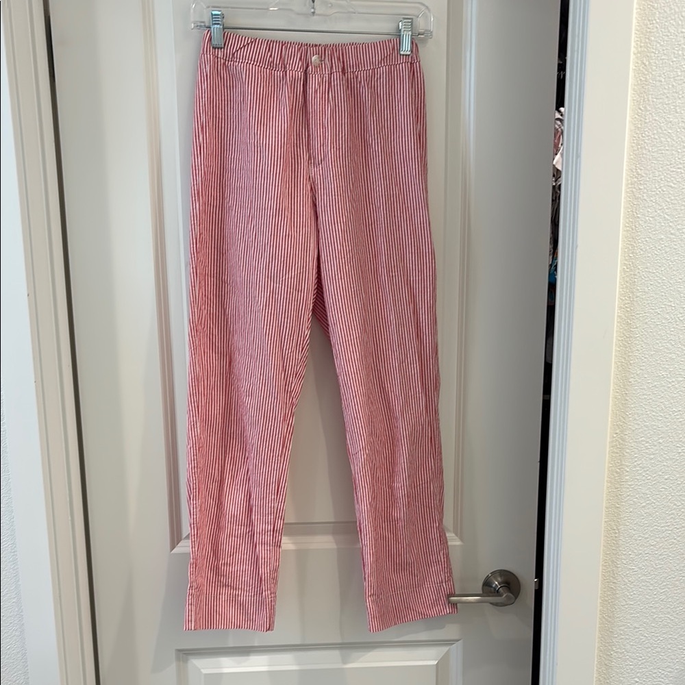 Brandy Melville Red and White Summer Pants